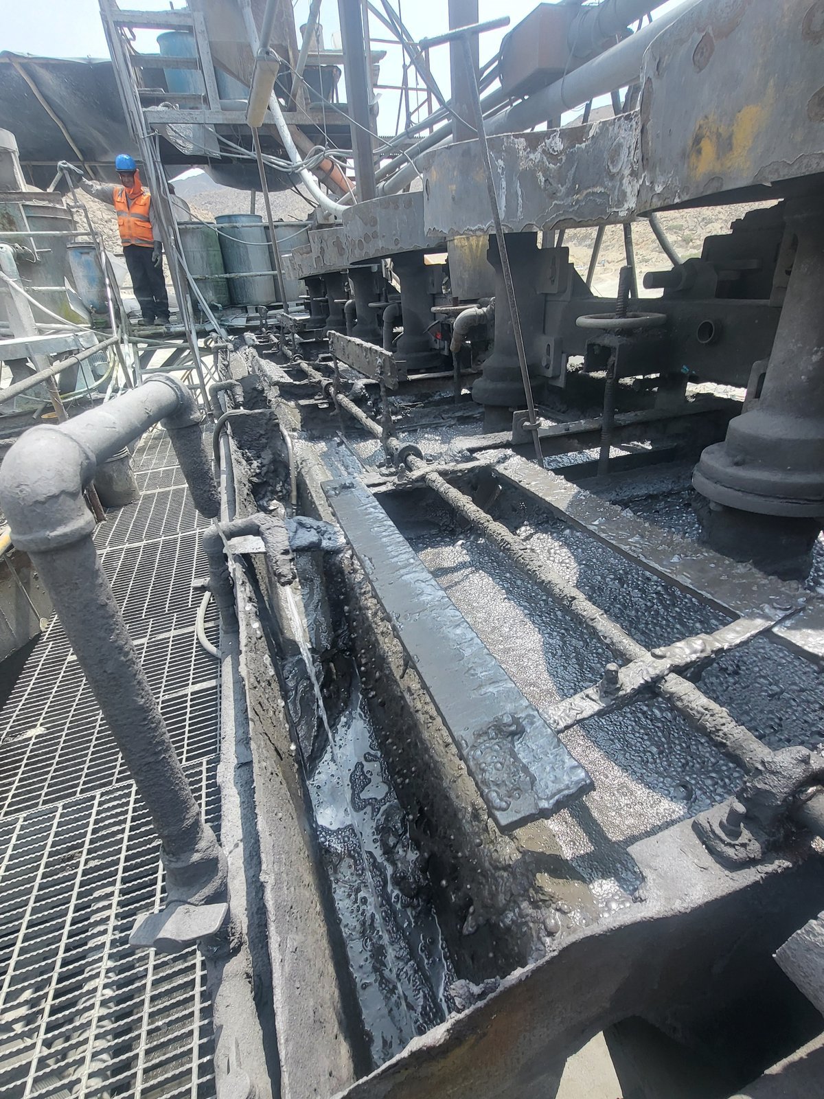 Flotation circuit at the Company Aguila Norte processing plant